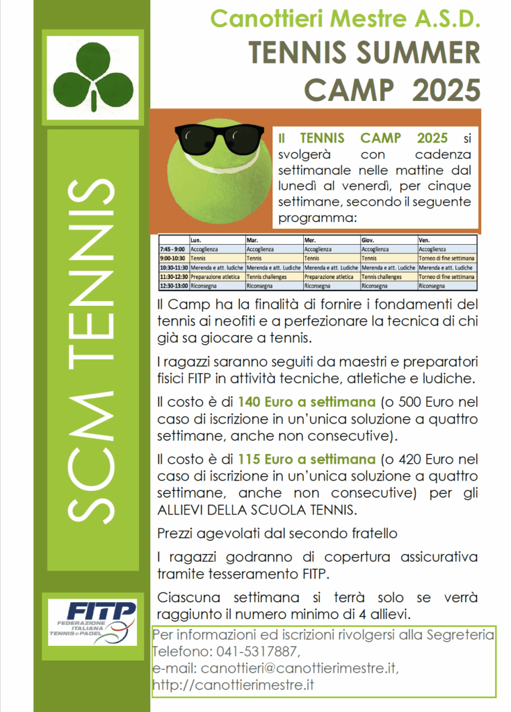 Tennis Camp per ragazze/i 2025